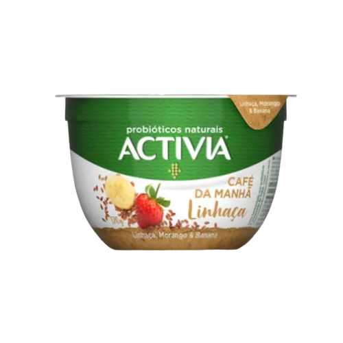 Activia Café da Manhã Linhaça, Morango & Banana 170g