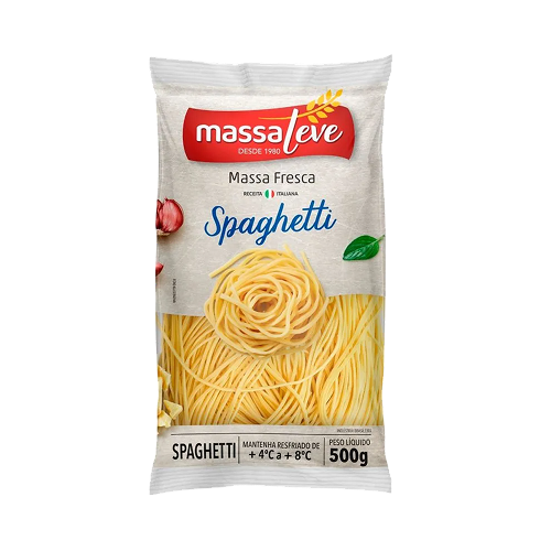 MASSA FRESCA SPAGHETTI 500 GRS MASSA LEV