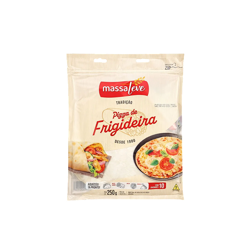PIZZA FRIGIDEIRA C/ 10 UN 250 GRS MASSA