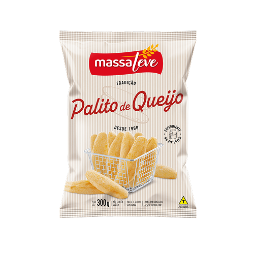 PALITO DE QUEIJO 300G MASSA LEVE