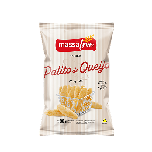 PALITO DE QUEIJO 800G MASSA LEVE